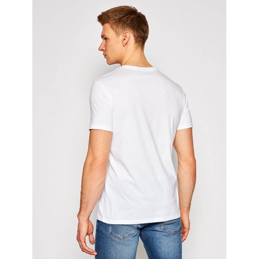 Armani Exchange T-Shirt 3KZTAA ZJA5Z 1100 Biały Slim Fit Armani Exchange S okazja MODIVO