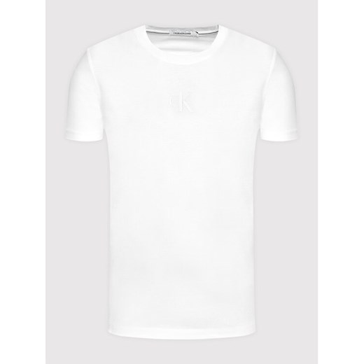 Calvin Klein Jeans T-Shirt J30J317499 Biały Regular Fit XL okazyjna cena MODIVO