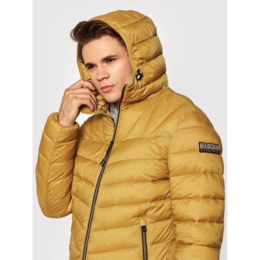 Napapijri Kurtka puchowa Aerons NP0A4FPY Żółty Regular Fit Napapijri M wyprzedaż MODIVO