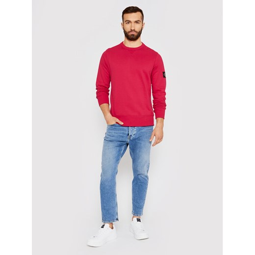 Calvin Klein Jeans Bluza J30J314035 Różowy Regular Fit XXL wyprzedaż MODIVO
