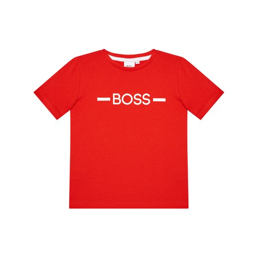 Boss T-Shirt J25G97 S Czerwony Regular Fit 10Y MODIVO okazja