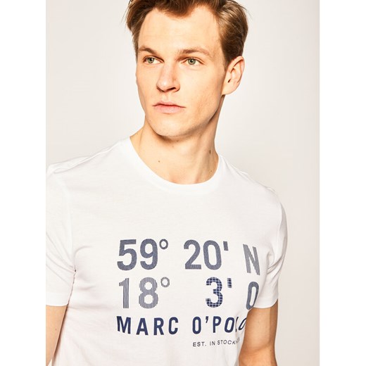 Marc O'Polo T-Shirt 232 1315 1128 Biały Shaped Fit XL wyprzedaż MODIVO