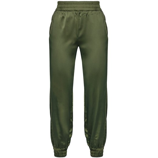 Guess Spodnie materiałowe Euphemia W0YB24 WD1R2 Zielony Relaxed Fit Guess S wyprzedaż MODIVO