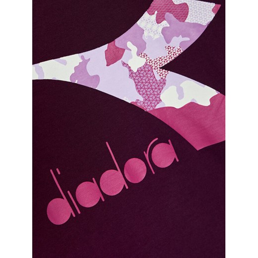 Diadora T-Shirt Chromia 102.176488 Fioletowy Regular Fit Diadora XS wyprzedaż MODIVO
