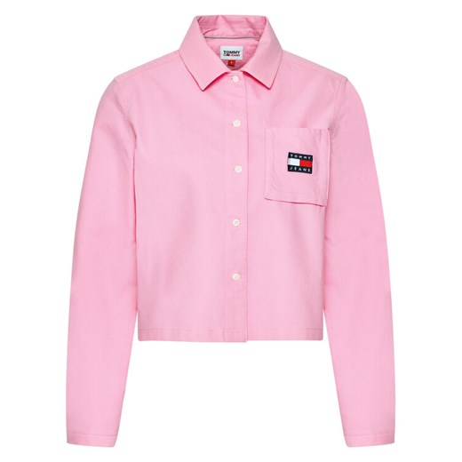 Tommy Hilfiger Koszula Badge Pocket DW0DW08918 Różowy Regular Fit Tommy Hilfiger L okazja MODIVO