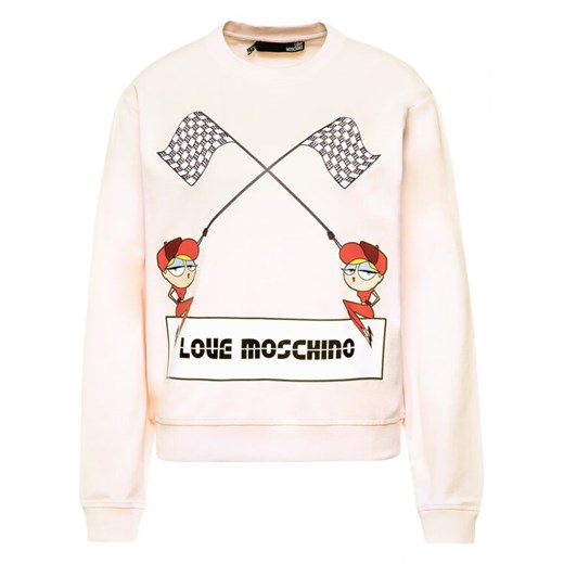 LOVE MOSCHINO Bluza W630630E 2124 Różowy Regular Fit Love Moschino 42 okazyjna cena MODIVO