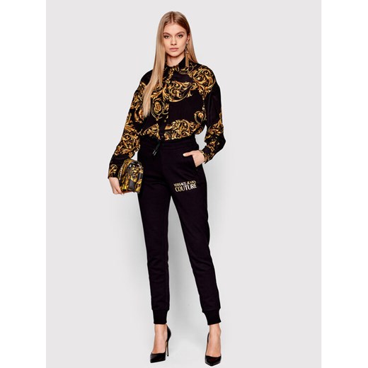 Versace Jeans Couture Koszula 72HAL211 Czarny Regular Fit 46 wyprzedaż MODIVO