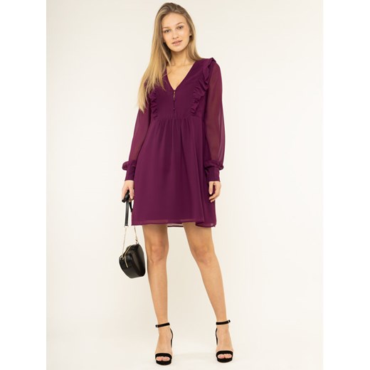 Guess Sukienka koktajlowa W01K70 W8SL0 Fioletowy Relaxed Fit Guess XS wyprzedaż MODIVO
