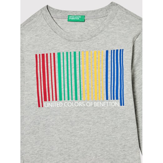 United Colors Of Benetton Bluzka 3I1XC151S Szary Relaxed Fit United Colors Of Benetton 120 MODIVO