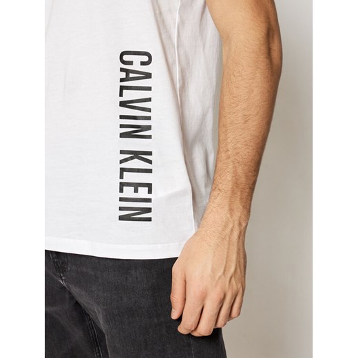 Calvin Klein Swimwear Tank top KM0KM00609 Biały Relaxed Fit XL okazyjna cena MODIVO