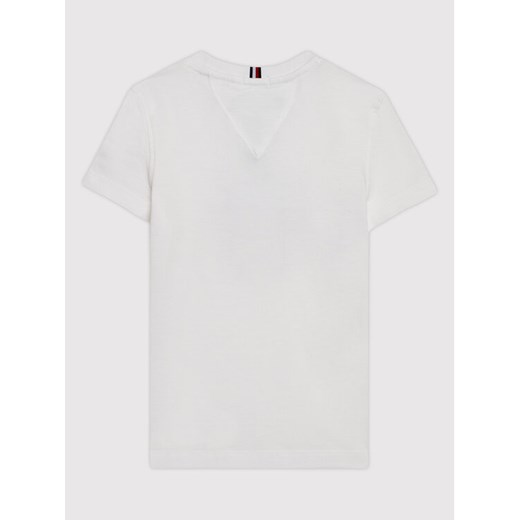 Tommy Hilfiger T-Shirt Over Print KB0KB07015 M Biały Regular Fit Tommy Hilfiger 6Y okazja MODIVO