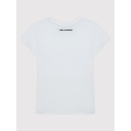 KARL LAGERFELD T-Shirt Z15361 S Biały Regular Fit Karl Lagerfeld 10Y MODIVO
