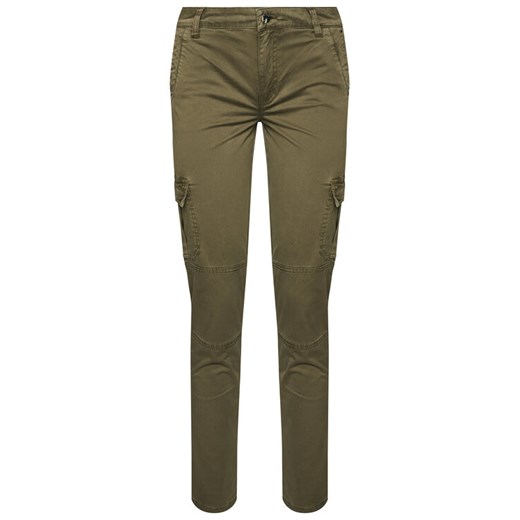Guess Spodnie materiałowe Sexy Cargo W1RB14 WDPA1 Zielony Slim Fit Guess XS MODIVO okazyjna cena