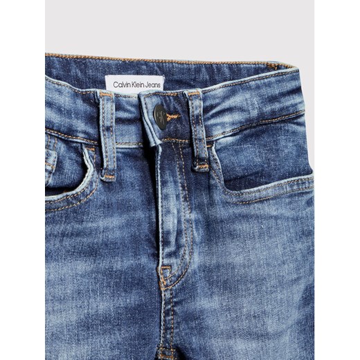 Calvin Klein Jeans Jeansy IB0IB01074 Granatowy Slim Fit 4Y MODIVO