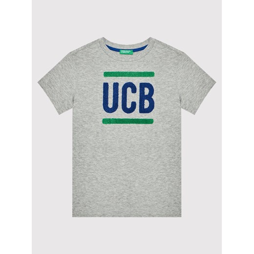 United Colors Of Benetton T-Shirt 3096C1525 Szary Regular Fit United Colors Of Benetton 120 promocja MODIVO