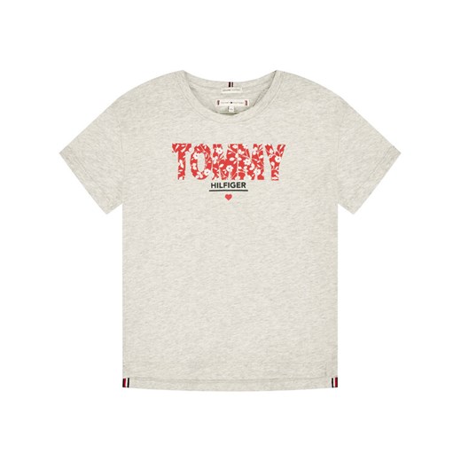 Tommy Hilfiger T-Shirt Floral Graphic KG0KG05032 D Szary Regular Fit Tommy Hilfiger 10 okazja MODIVO