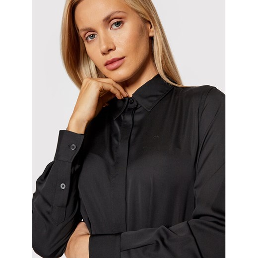Calvin Klein Sukienka koszulowa K20K203225 Czarny Regular Fit Calvin Klein 34 okazja MODIVO