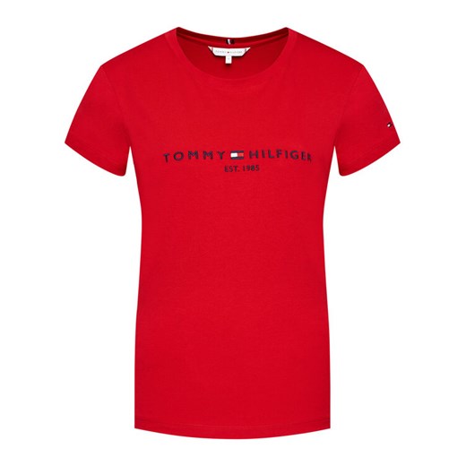 Tommy Hilfiger T-Shirt Ess WW0WW28681 Czerwony Regular Fit Tommy Hilfiger XS okazja MODIVO