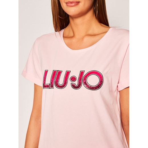 Liu Jo Sport T-Shirt TA0108 J5003 Różowy Regular Fit Liu Jo S okazja MODIVO