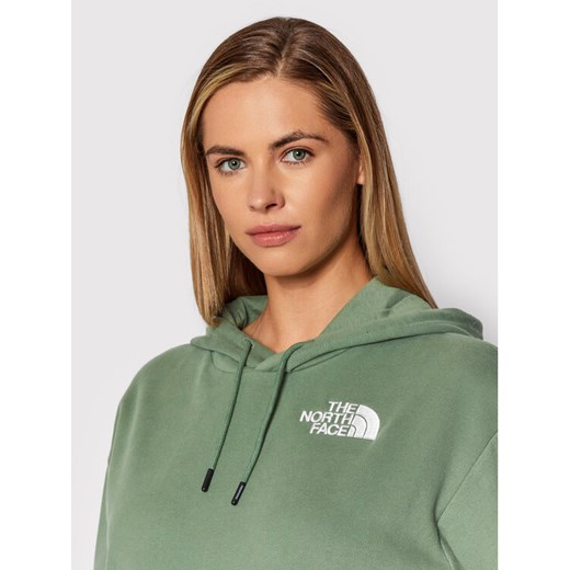 The North Face Bluza NF0A55GK Zielony Relaxed Fit The North Face S promocja MODIVO