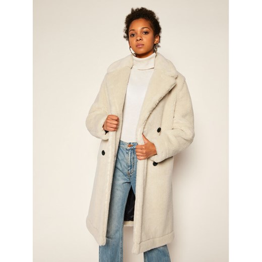 Tommy Hilfiger Kożuch Teddy WW0WW29339 Beżowy Regular Fit Tommy Hilfiger 38 wyprzedaż MODIVO