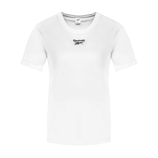 Reebok T-Shirt Classics Small Logo GK7687 Biały Relaxed Fit Reebok Classic S MODIVO okazyjna cena