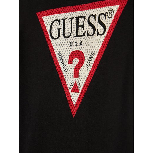 Guess T-Shirt J1YI35 K6YW1 Czarny Regular Fit Guess 7Y promocja MODIVO
