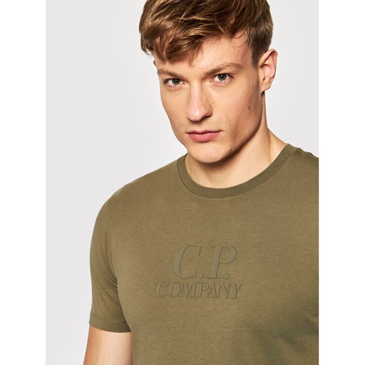 C.P. Company T-Shirt Classic Logo 11CMTS218A 005100W Zielony Regular Fit M MODIVO wyprzedaż