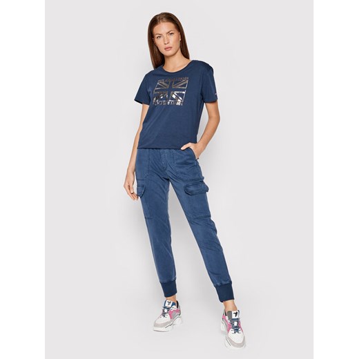 Pepe Jeans Joggery New Crusade PL211492 Granatowy Relaxed Fit Pepe Jeans 24_30 wyprzedaż MODIVO