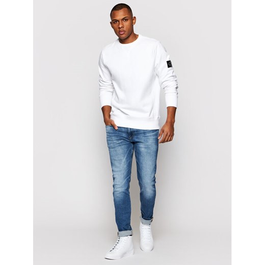 Calvin Klein Jeans Bluza J30J314035 Biały Regular Fit S MODIVO