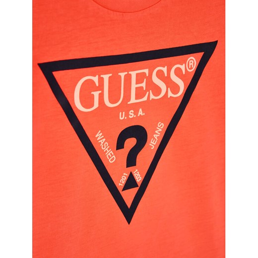 Guess T-Shirt Logo Tee H02I00 K5M20 Pomarańczowy Regular Fit Guess 8 promocja MODIVO