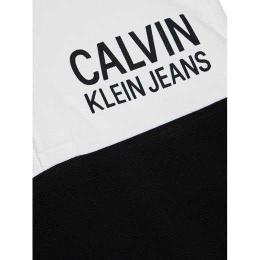 Calvin Klein Jeans Polo Colour Block Logo IB0IB00825 Kolorowy Regular Fit 8Y wyprzedaż MODIVO