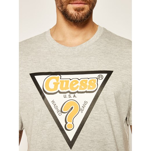 Guess T-Shirt Sticky Rn Ss Tee M0YI91 I3Z00 Szary Regular Fit Guess S promocyjna cena MODIVO