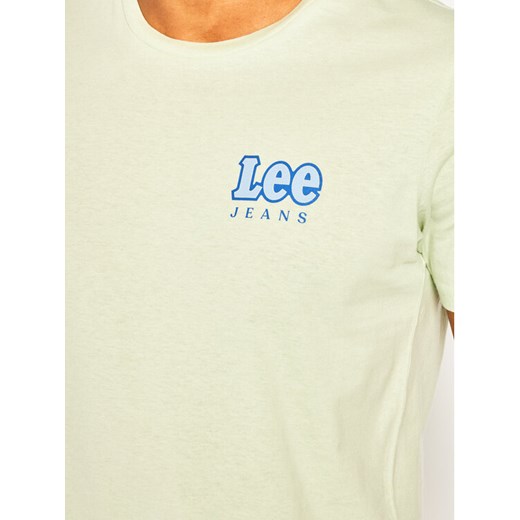 Lee T-Shirt Chest Logo Tee L64RFENK Zielony Regular Fit Lee XL wyprzedaż MODIVO