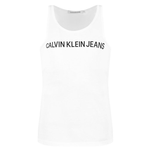 Calvin Klein Jeans Tank top Institutional J30J315249 Biały Regular Fit XXL okazja MODIVO