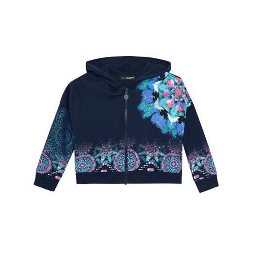 Desigual Bluza Eris 21SGSK01 Granatowy Regular Fit Desigual 5_6Y wyprzedaż MODIVO