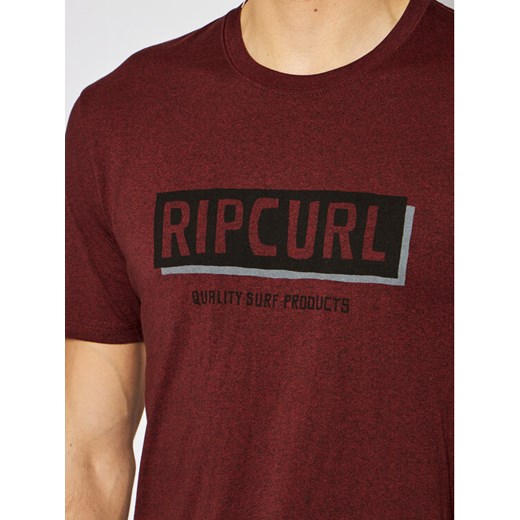 Rip Curl T-Shirt Boxed CTERK9 Bordowy Standard Fit Rip Curl M promocyjna cena MODIVO