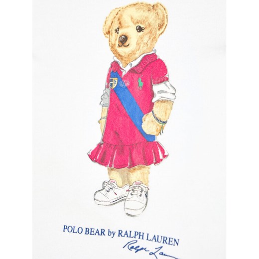 Polo Ralph Lauren T-Shirt Bear 312838265001 Biały Regular Fit Polo Ralph Lauren 6X wyprzedaż MODIVO