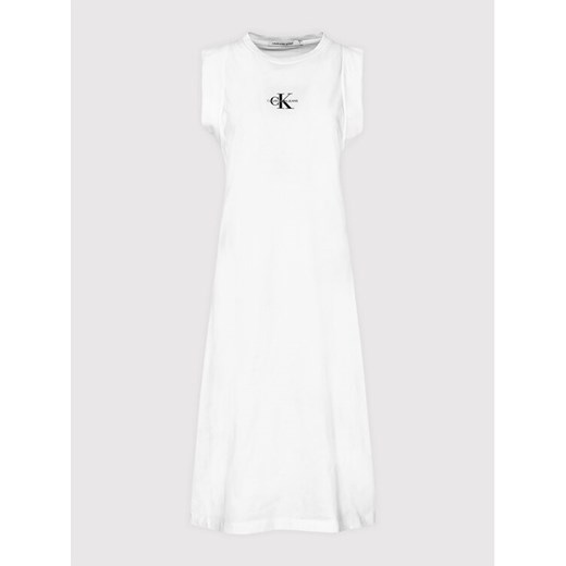 Calvin Klein Jeans Sukienka codzienna J20J216271 Biały Regular Fit XS MODIVO promocja