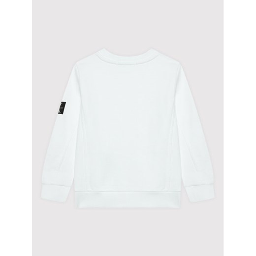 Calvin Klein Jeans Bluza Badge Rib IB0IB01162 Biały Regular Fit 6Y promocja MODIVO