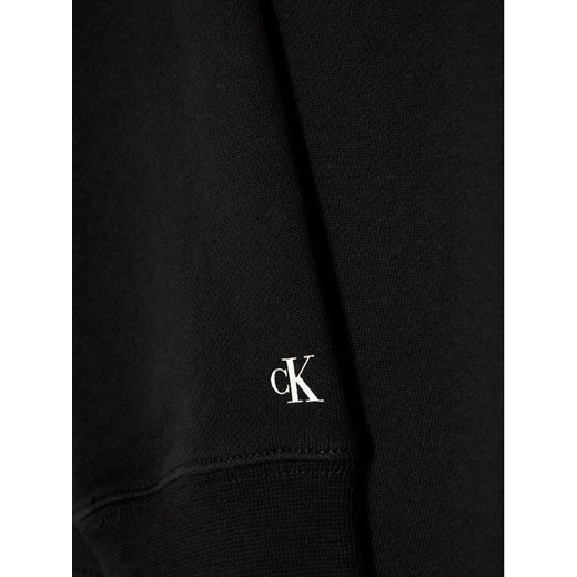 Calvin Klein Jeans Bluza Intarsia IB0IB00905 Czarny Regular Fit 10Y wyprzedaż MODIVO