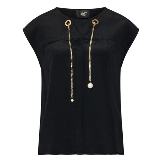 Liu Jo Bluzka CA1233 T5888 Czarny Regular Fit Liu Jo 40 okazyjna cena MODIVO
