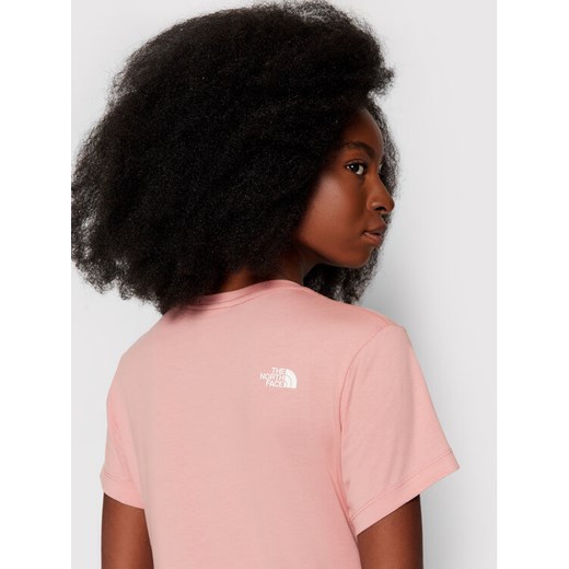 The North Face T-Shirt Easy NF0A4T1Q Różowy Regular Fit The North Face XS MODIVO promocja