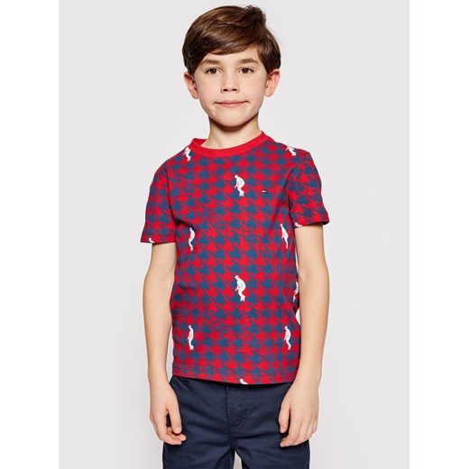 Tommy Hilfiger T-Shirt Skater Tee KB0KB06515 D Czerwony Regular Fit Tommy Hilfiger 16Y okazyjna cena MODIVO