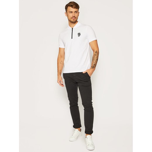 KARL LAGERFELD Polo 745 080 502 221 Biały Regular Fit Karl Lagerfeld XXL wyprzedaż MODIVO