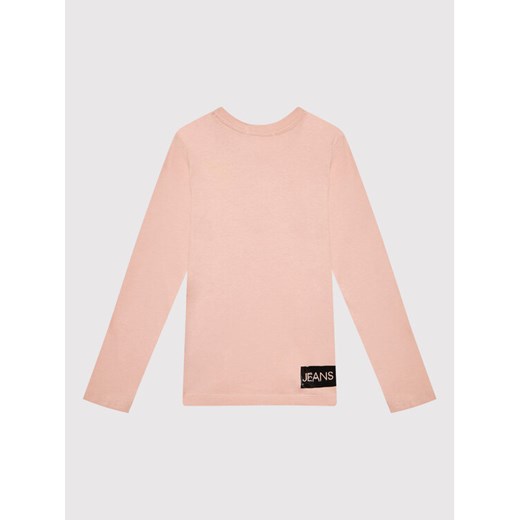 Calvin Klein Jeans Bluzka Institutional Logo IG0IG01014 Różowy Regular Fit 8Y MODIVO okazja