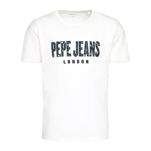 Pepe Jeans T-Shirt Salvador PM507273 Beżowy Relaxed Fit Pepe Jeans M okazja MODIVO