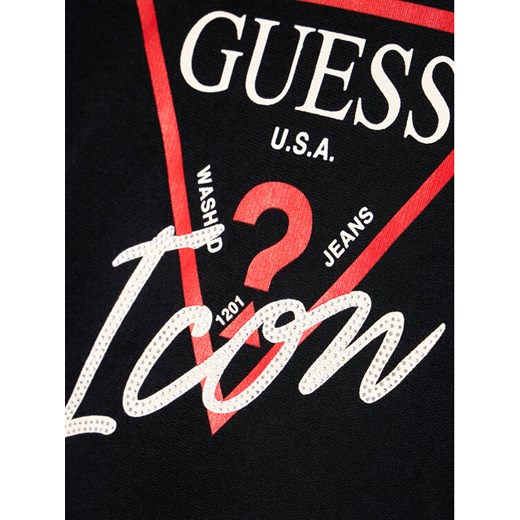 Guess Bluza J1RQ14 KAD70 Czarny Regular Fit Guess 10Y MODIVO