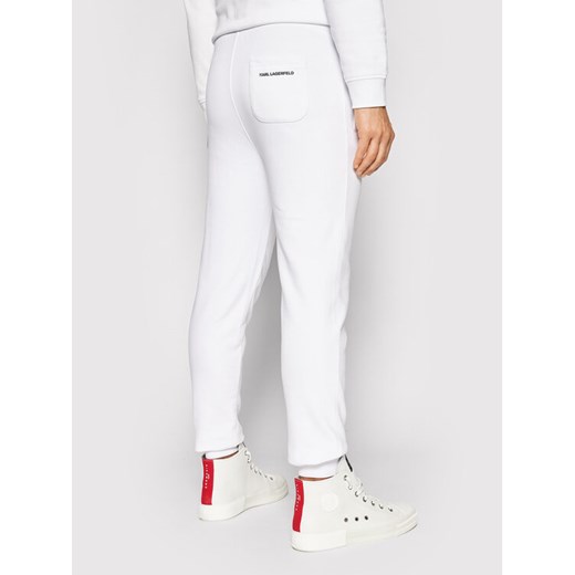 KARL LAGERFELD Spodnie dresowe 705039 511900 Biały Regular Fit Karl Lagerfeld S promocja MODIVO