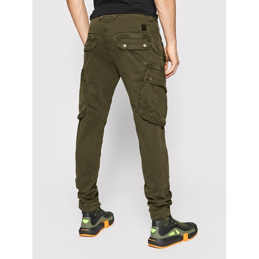 Alpha Industries Spodnie materiałowe Combat 126215 Zielony Slim Fit Alpha Industries 32 MODIVO